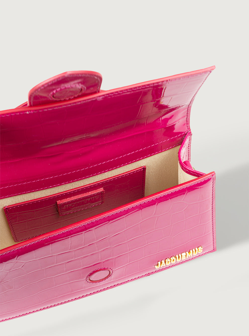Jacquemus Grand Bambino Coccodrillo Fucsia
