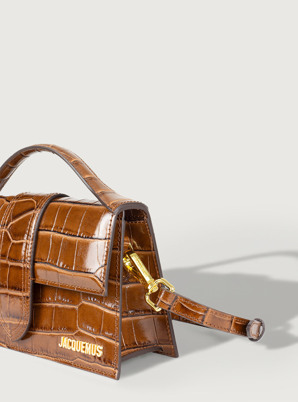 Jacquemus Grand Bambino Coccodrillo Brown
