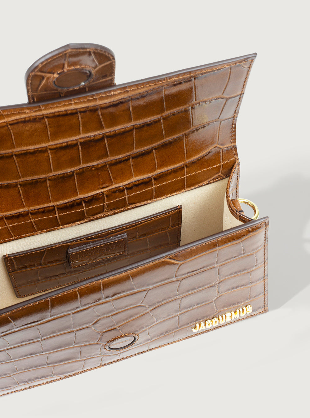 Jacquemus Grand Bambino Coccodrillo Brown