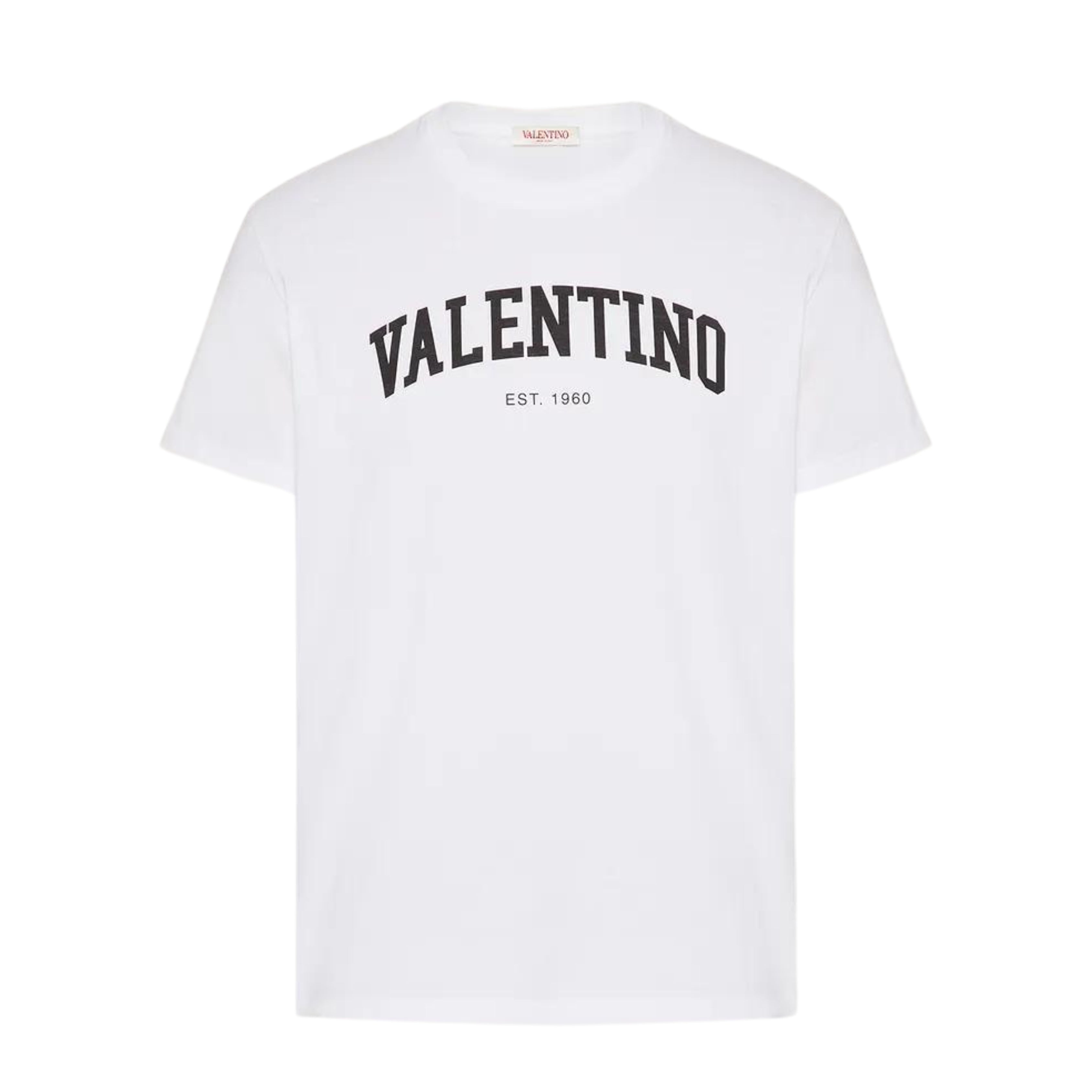 COTTON T-SHIRT WITH VALENTINO PRINT