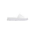 Sandali Slider Prada Donna in Gomma Bianca