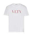 T-shirt Valentino Bianca Uomo con logo VLTN Centrale