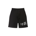 Shorts DSQUARED2 Uomo con logo ICON In felpa di cotone