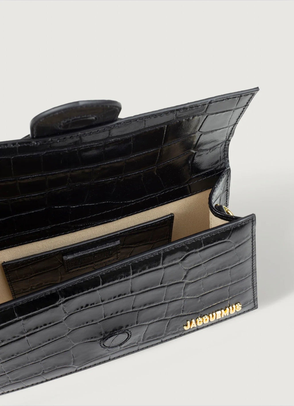 Jacquemus Grand Bambino Coccodrillo Black