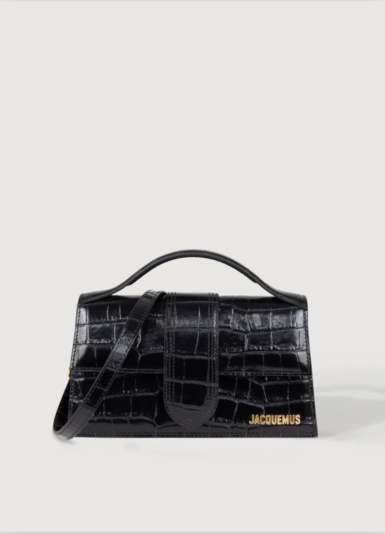 Jacquemus Grand Bambino Coccodrillo Black