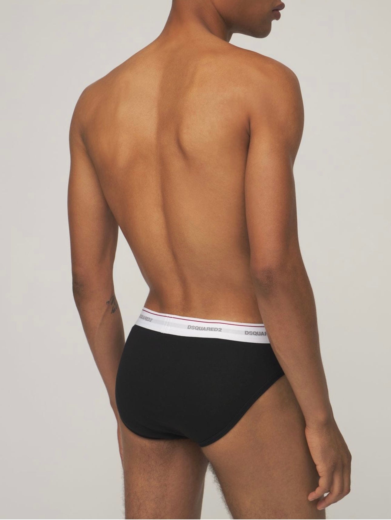 Dsquared2 tri-pack briefs with white elastic