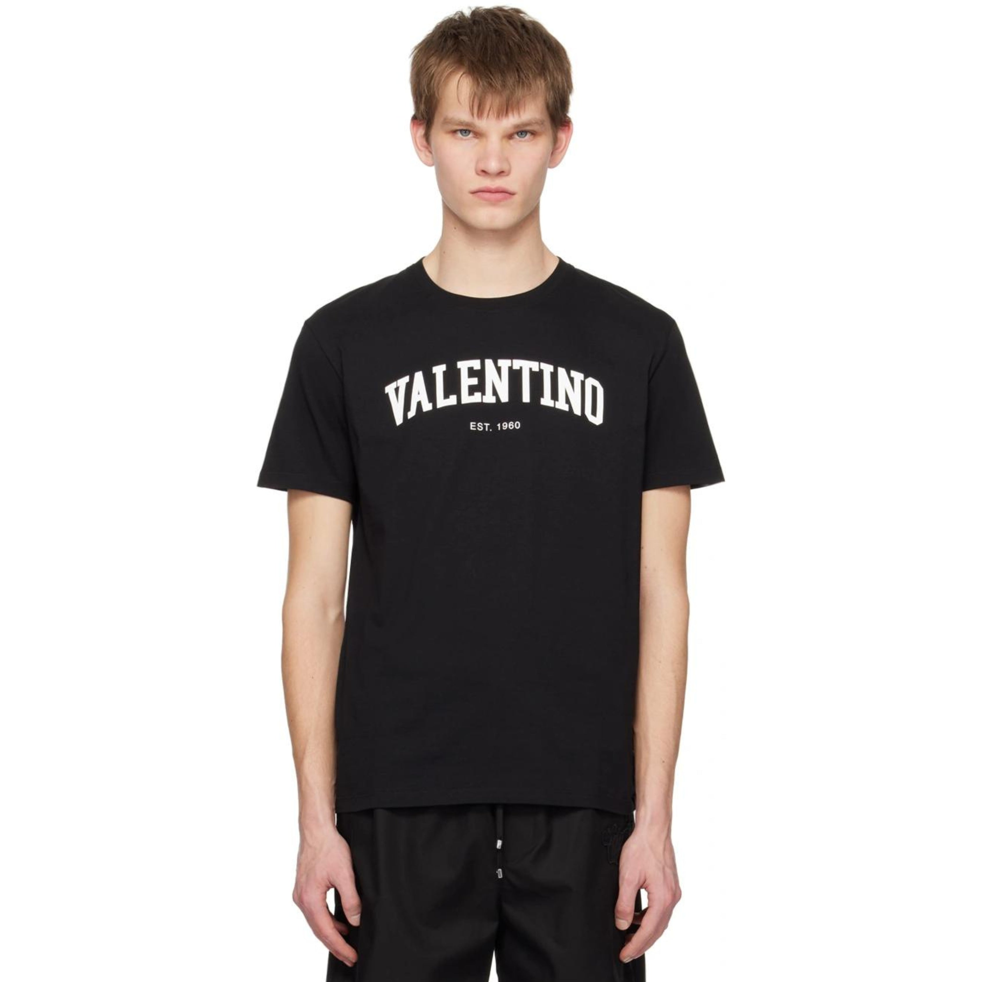 T-SHIRT IN COTONE CON STAMPA VALENTINO