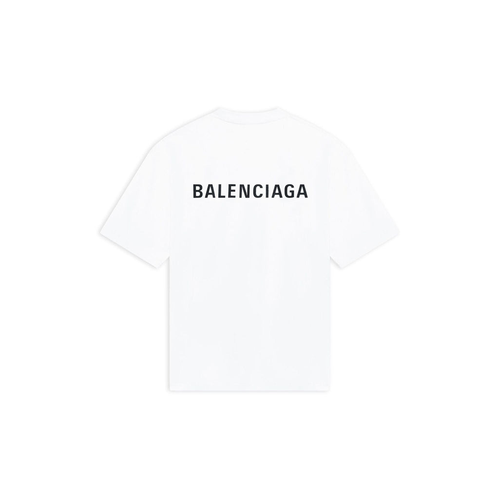 T-SHIRT LOGO MEDIUM FIT DA UOMO IN BIANCO