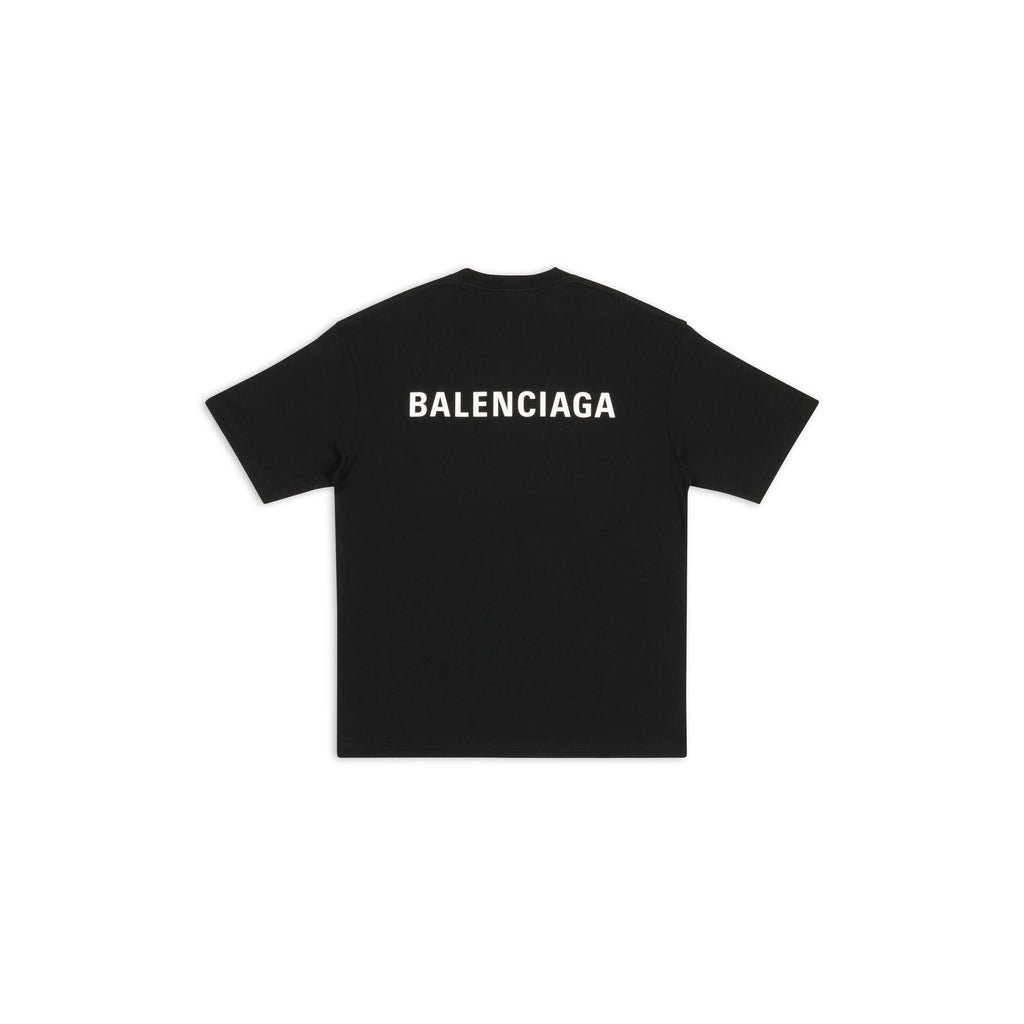 T-SHIRT LOGO MEDIUM FIT DA UOMO IN NERO