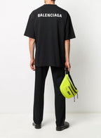 T-SHIRT LOGO MEDIUM FIT DA UOMO IN NERO