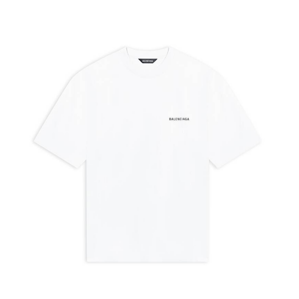 T-SHIRT LOGO MEDIUM FIT DA UOMO IN BIANCO