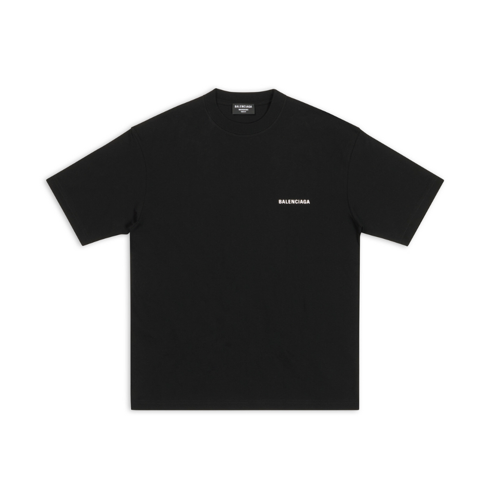 T-SHIRT LOGO MEDIUM FIT DA UOMO IN NERO