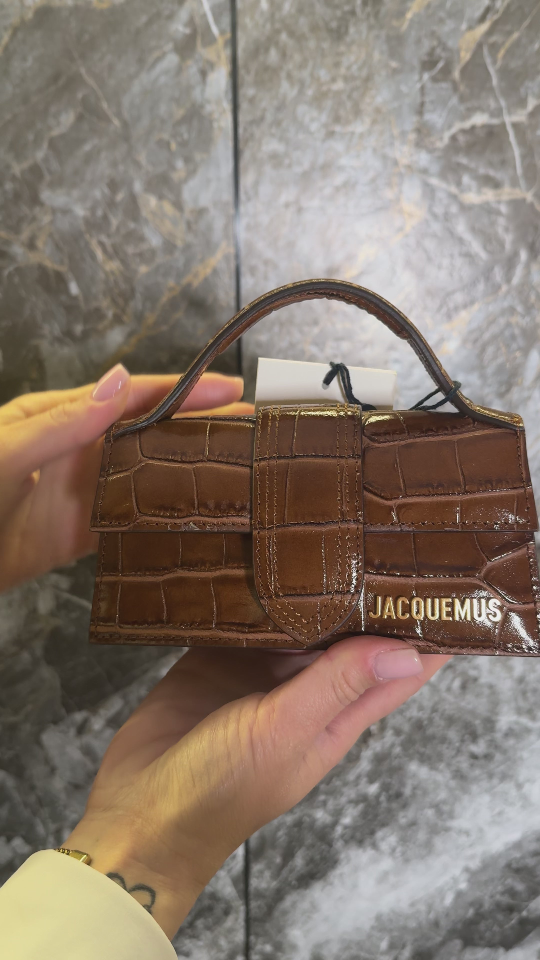 Jacquemus Bambino Coccodrillo Brown
